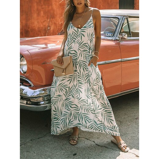 LA Angels Sukienka w kolorze kremowo-zielonym La Angels S okazja Limango Polska