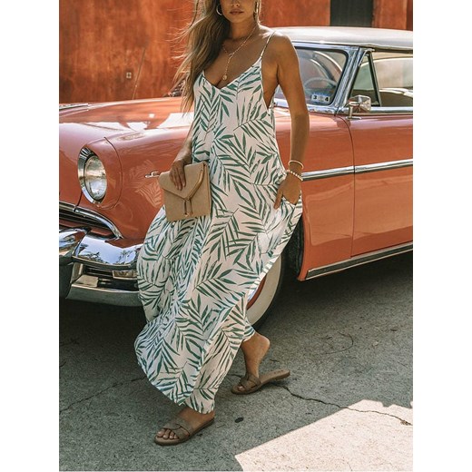 LA Angels Sukienka w kolorze kremowo-zielonym La Angels M promocyjna cena Limango Polska