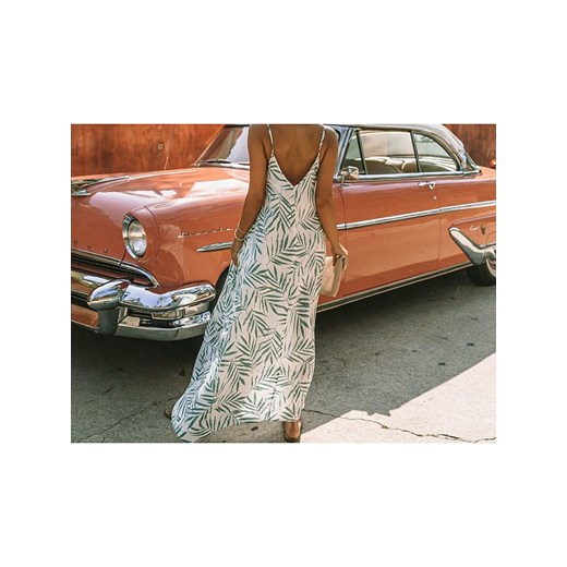 LA Angels Sukienka w kolorze kremowo-zielonym La Angels M promocja Limango Polska