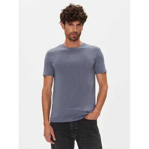 Tommy Jeans T-Shirt Jaspe DM0DM20363 Niebieski Slim Fit ze sklepu MODIVO w kategorii T-shirty męskie - zdjęcie 184608187