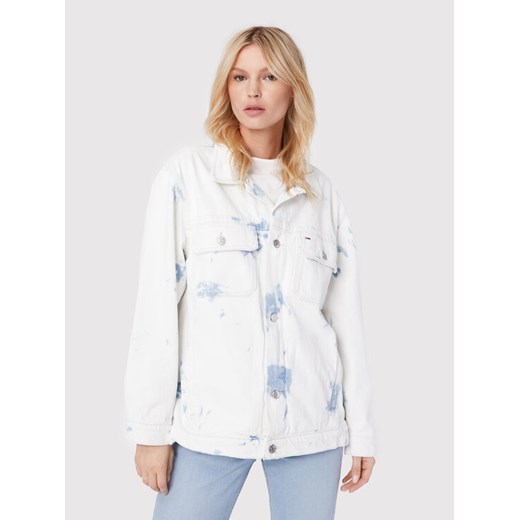 Tommy Jeans Kurtka jeansowa Tjw DW0DW12415 Biały Oversize Tommy Jeans L MODIVO