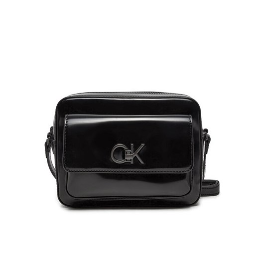 Calvin Klein Torebka Re-Lock Camera K60K612544 Czarny ze sklepu MODIVO w kategorii Listonoszki - zdjęcie 184608255