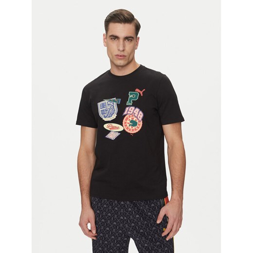 Puma T-Shirt Sports Legacy 629627 Czarny Regular Fit ze sklepu MODIVO w kategorii T-shirty męskie - zdjęcie 184608367