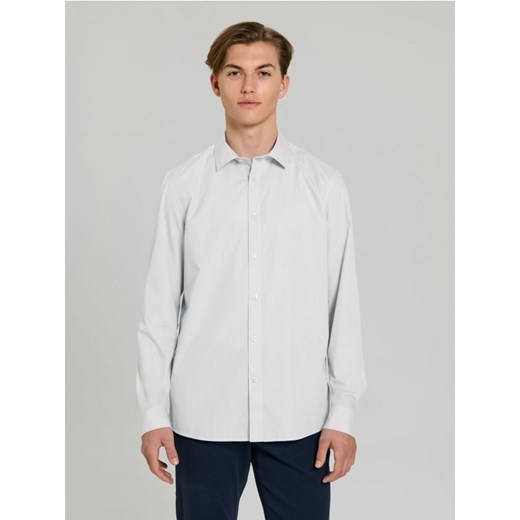 Sinsay - Koszula slim fit - biały ze sklepu Sinsay w kategorii Koszule męskie - zdjęcie 184610365