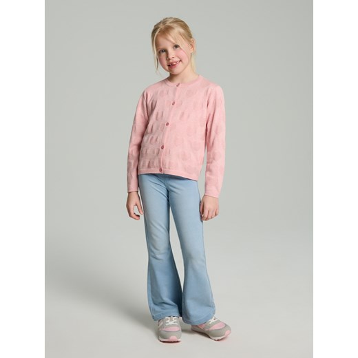 Sinsay - Sweter na guziki - różowy Sinsay 122 (6-7 l) Sinsay