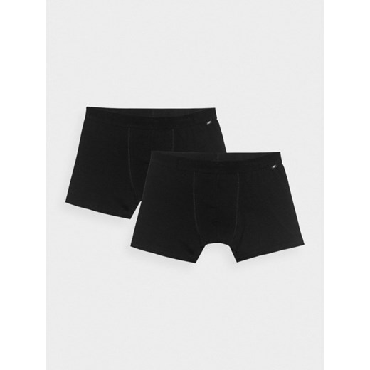 Męskie bokserki (2-pack) 4F 4FWMM00UBXSM059 - czarne ze sklepu Sportstylestory.com w kategorii Majtki męskie - zdjęcie 184610685