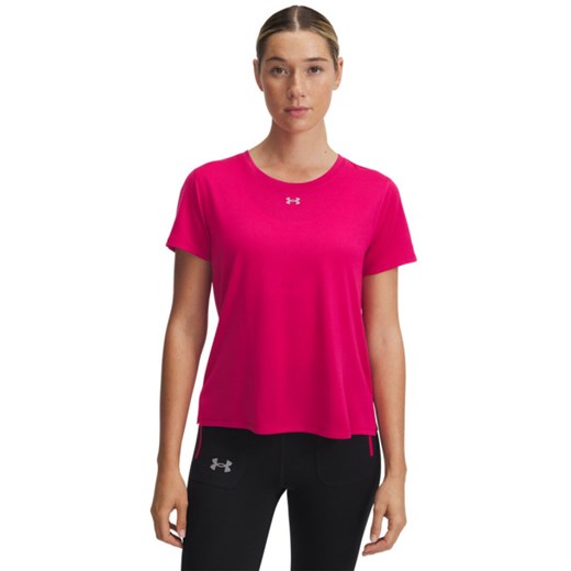 Damska koszulka do biegania Under Armour UA Trail Run SS - różowa ze sklepu Sportstylestory.com w kategorii Bluzki damskie - zdjęcie 184611187