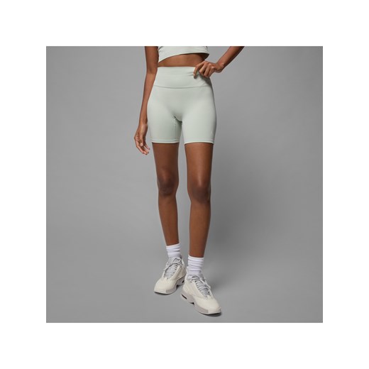 Damskie spodenki z wysokim stanem Dri-FIT 15 cm Jordan Sport - Szary ze sklepu Nike poland w kategorii Szorty - zdjęcie 184611248