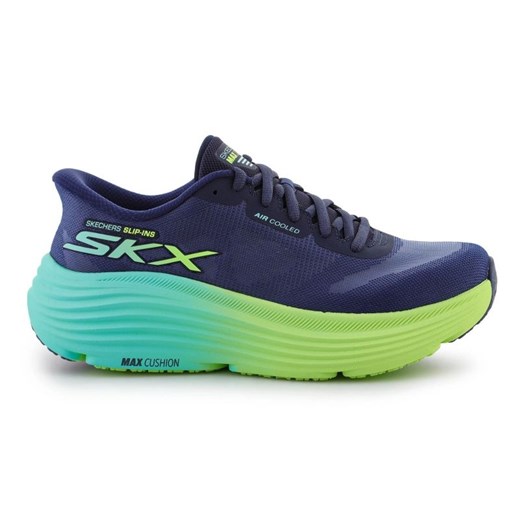 Buty Skechers Max Cushioning Slip-Ins W 129473-NVLM ze sklepu ButyModne.pl w kategorii Buty sportowe damskie - zdjęcie 184611867