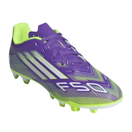 Buty piłkarskie adidas F50 Club FG/MG Jr JI0030 fioletowe 31 ButyModne.pl