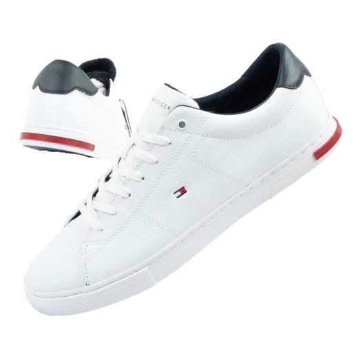 Buty Tommy Hilfiger Essential M FM0FM04047YBR białe Tommy Hilfiger 45 ButyModne.pl