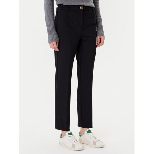 Marella Spodnie materiałowe Aletta 2523786014 Czarny Regular Fit ze sklepu MODIVO w kategorii Spodnie damskie - zdjęcie 184613225