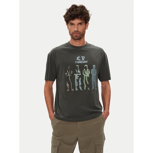 C.P. Company T-Shirt 19CMTS105A005100W Szary Regular Fit ze sklepu MODIVO w kategorii T-shirty męskie - zdjęcie 184613255