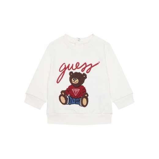 Guess Bluza H5YT00 KAX74 Biały Regular Fit ze sklepu MODIVO w kategorii Bluzy i swetry - zdjęcie 184613318