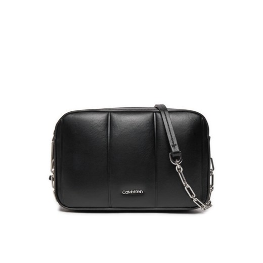 Calvin Klein Torebka Line Quilt Camera Bag K60K613076 Czarny ze sklepu MODIVO w kategorii Listonoszki - zdjęcie 184613336