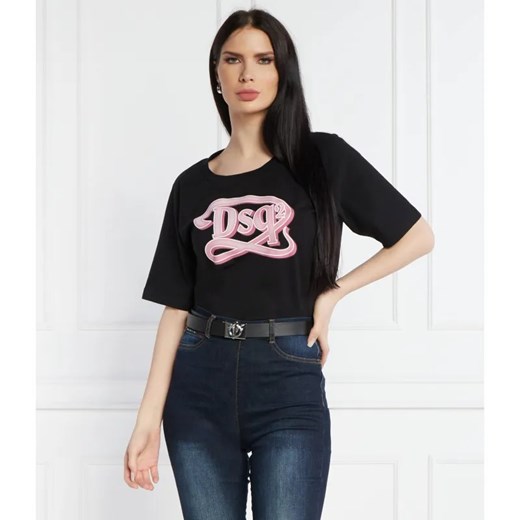 Dsquared2 T-shirt | Regular Fit ze sklepu Gomez Fashion Store w kategorii Bluzki damskie - zdjęcie 184614438