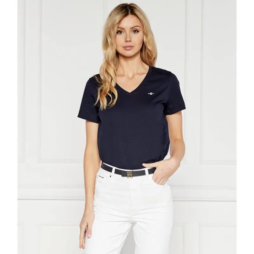 Gant T-shirt | Slim Fit ze sklepu Gomez Fashion Store w kategorii Bluzki damskie - zdjęcie 184614447