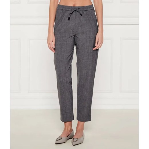 Marella SPORT Spodnie BRUNO | Tapered fit | z dodatkiem wełny ze sklepu Gomez Fashion Store w kategorii Spodnie damskie - zdjęcie 184614688