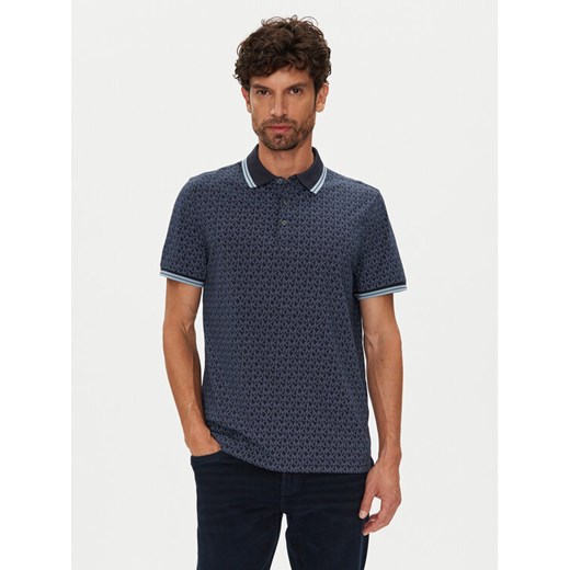 Michael Kors Polo CS550V85KS Granatowy Regular Fit ze sklepu MODIVO w kategorii T-shirty męskie - zdjęcie 184615025
