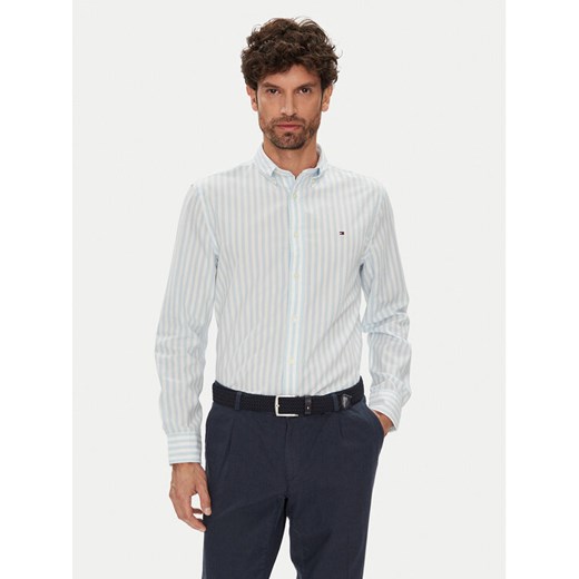 Tommy Hilfiger Koszula MW0MW39159 Błękitny Regular Fit ze sklepu MODIVO w kategorii Koszule męskie - zdjęcie 184615029