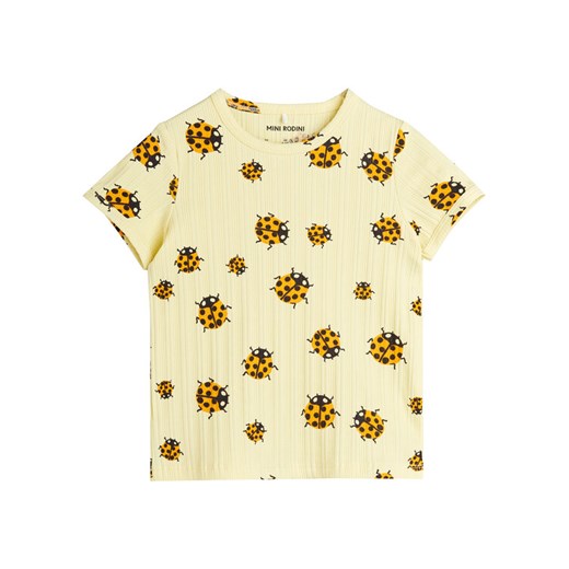 MINI RODINI T-Shirt 2522010623 Żółty Regular Fit ze sklepu MODIVO w kategorii Bluzki dziewczęce - zdjęcie 184615078