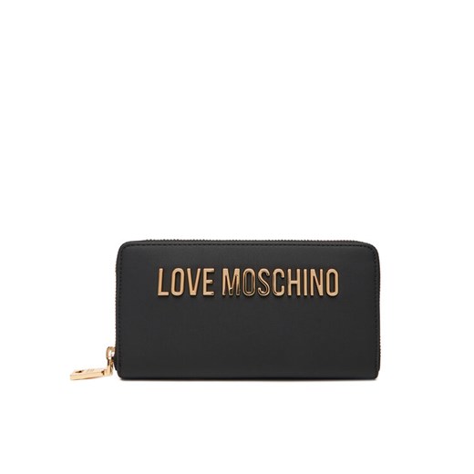 LOVE MOSCHINO Duży Portfel Damski JC5611PP1NKD0000 Czarny ze sklepu MODIVO w kategorii Portfele damskie - zdjęcie 184615086