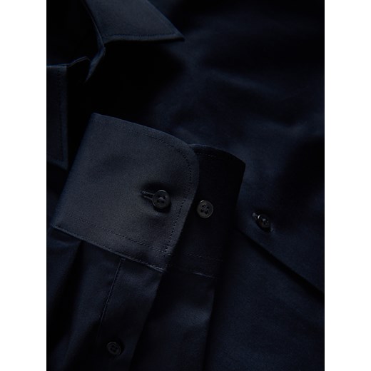 Reserved - Bawełniana koszula slim fit - granatowy Reserved XL Reserved