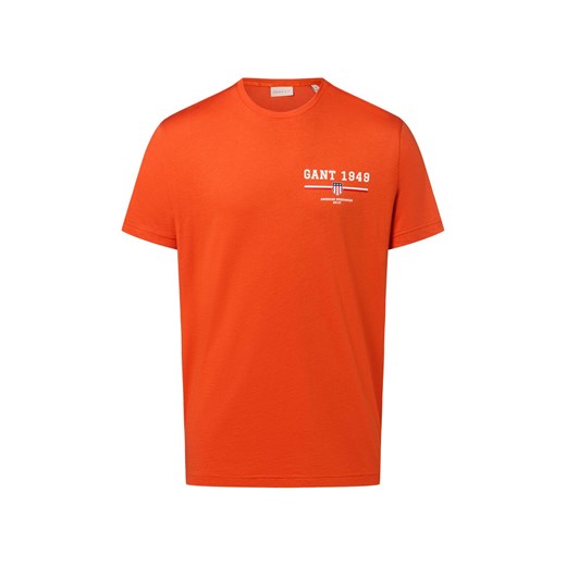 Gant Koszulka męska Mężczyźni Bawełna sjena jednolity ze sklepu vangraaf w kategorii T-shirty męskie - zdjęcie 184615496