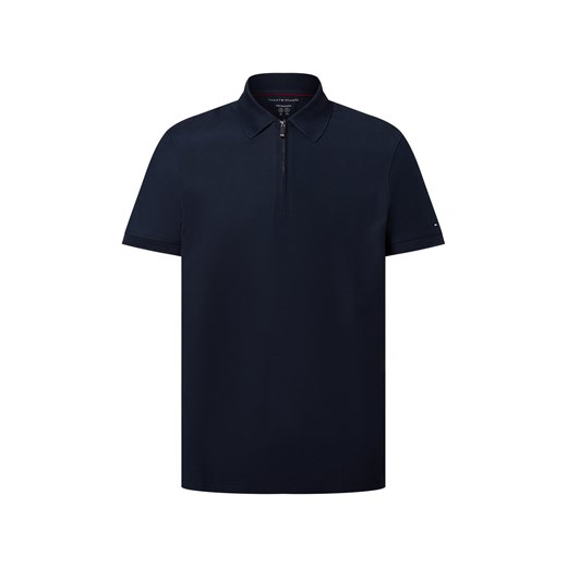Tommy Hilfiger Męska koszulka polo Mężczyźni Bawełna granatowy jednolity ze sklepu vangraaf w kategorii T-shirty męskie - zdjęcie 184615509