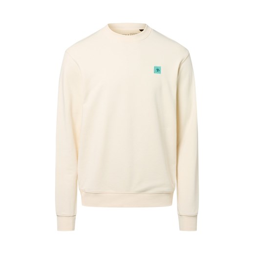 Scotch & Soda Bluza męska Mężczyźni Bawełna écru jednolity ze sklepu vangraaf w kategorii Bluzy męskie - zdjęcie 184615516