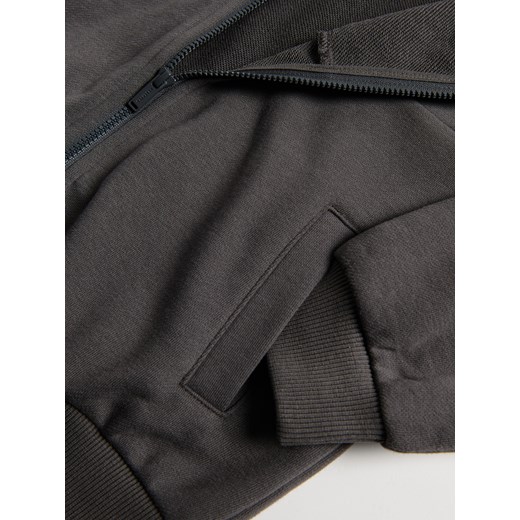 Reserved - Bawełniana bluza z kapturem - ciemnoszary Reserved 98 (2-3 lata) Reserved