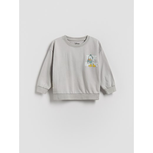 Reserved - Longlseeve Kaczor Donald - ciemnoszary ze sklepu Reserved w kategorii T-shirty chłopięce - zdjęcie 184616025