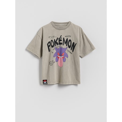 Reserved - T-shirt Pokémon - jasnoszary ze sklepu Reserved w kategorii T-shirty chłopięce - zdjęcie 184616027