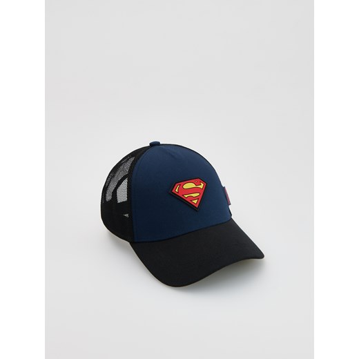 Reserved - Czapka z daszkiem SUPERMAN™ - granatowy ze sklepu Reserved w kategorii Czapki dziecięce - zdjęcie 184616117