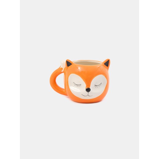 Sinsay - Ceramiczny kubek z uchem w kształcie lisa - pomarańczowy Sinsay One Size Sinsay