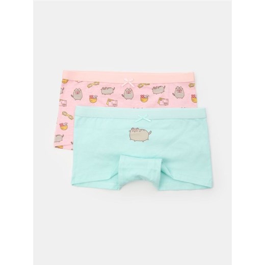 Sinsay - Bokserki 2 pack Pusheen the Cat - wielobarwny ze sklepu Sinsay w kategorii Majtki dziecięce - zdjęcie 184616979