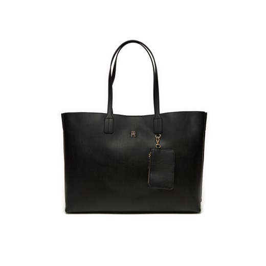 Tommy Hilfiger Torebka AW0AW16904 Czarny ze sklepu MODIVO w kategorii Torby Shopper bag - zdjęcie 184617257