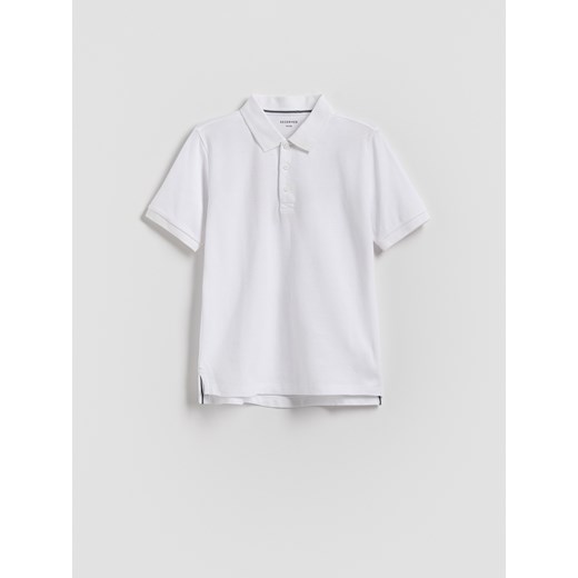 Reserved - T-shirt polo - biały ze sklepu Reserved w kategorii T-shirty chłopięce - zdjęcie 184617957