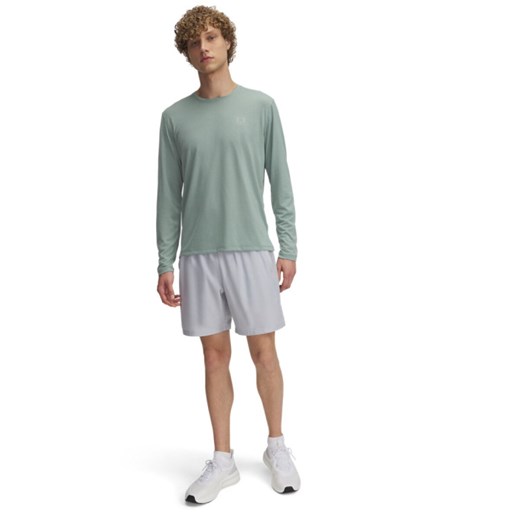 Męskie spodenki do biegania Under Armour UA Launch 7\'\' Short - szare ze sklepu Sportstylestory.com w kategorii Spodenki męskie - zdjęcie 184618426