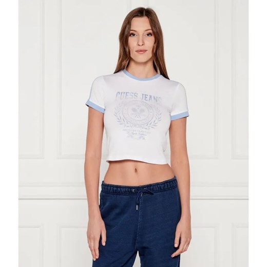 Guess Jeans T-shirt BABY RACKET | Cropped Fit ze sklepu Gomez Fashion Store w kategorii Bluzki damskie - zdjęcie 184618596