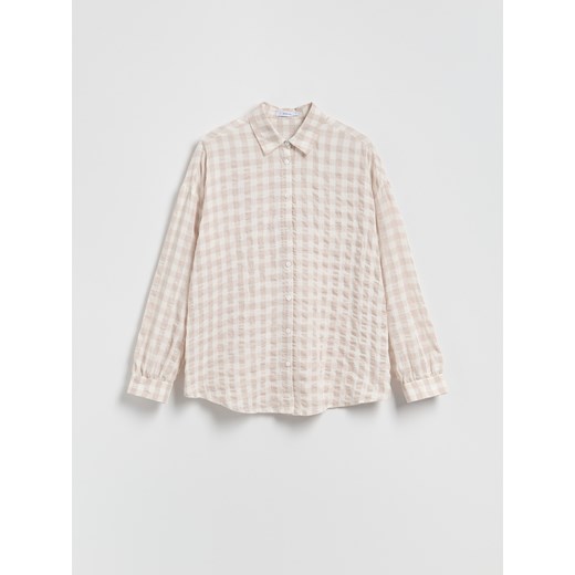 Reserved - Koszula w kratę - kremowy Reserved M Reserved