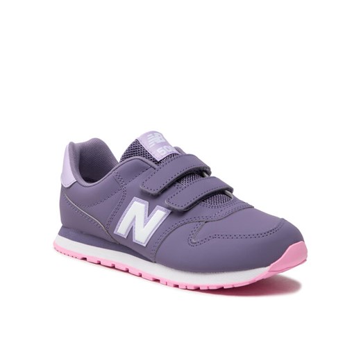 Sneakersy New Balance GV500BB1 Fioletowy ze sklepu eobuwie.pl w kategorii Buty sportowe dziecięce - zdjęcie 184620246
