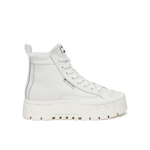 Botki Tommy Jeans EN0EN02609 Biały ze sklepu eobuwie.pl w kategorii Botki - zdjęcie 184620385