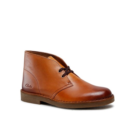 Trzewiki Clarks Desert Boot 2 261563677 Brązowy ze sklepu eobuwie.pl w kategorii Buty zimowe męskie - zdjęcie 184620415