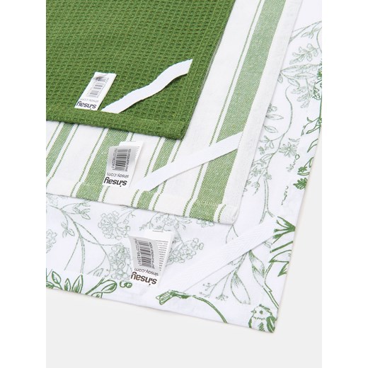 Sinsay - Ścierki kuchenne 3 pack - kremowy Sinsay One Size Sinsay