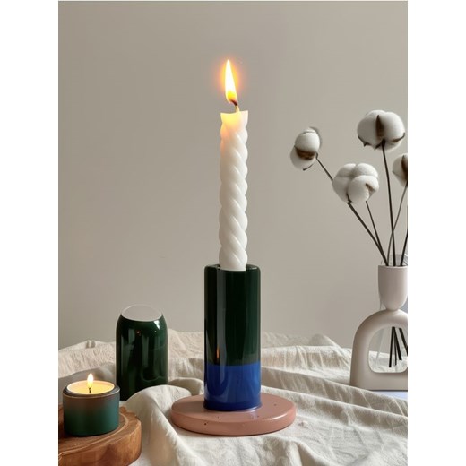 Sinsay - Świecznik ceramiczny - zielony ze sklepu Sinsay w kategorii Świeczniki - zdjęcie 184622977