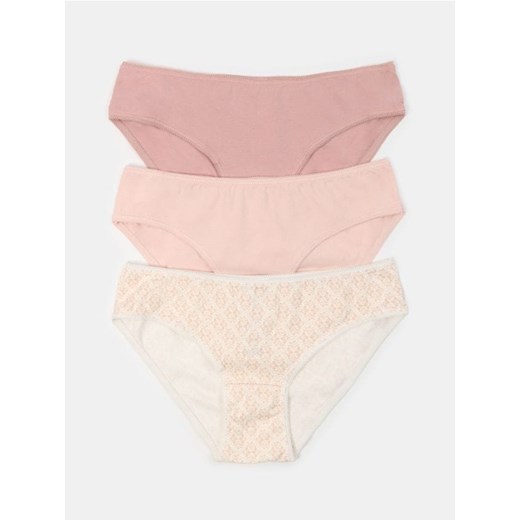Sinsay - Majtki figi 3 pack - wielobarwny ze sklepu Sinsay w kategorii Majtki damskie - zdjęcie 184623048