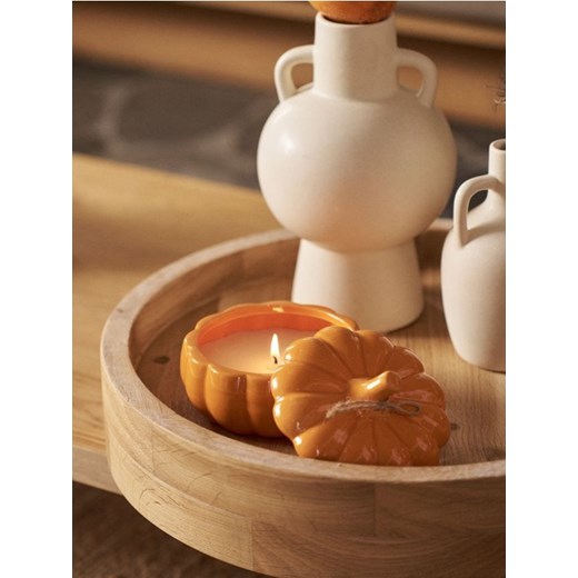Sinsay - Świeca zapachowa Pumpkin - pomarańczowy ze sklepu Sinsay w kategorii Świece i dyfuzory - zdjęcie 184623095