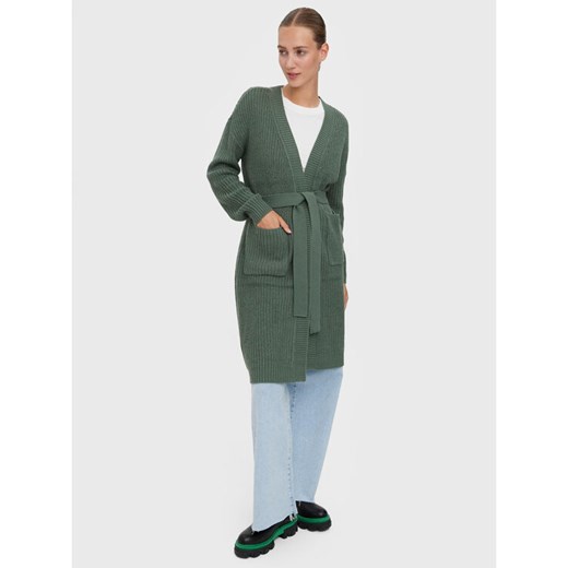 Vero Moda Kardigan Sayla 10268501 Zielony Regular Fit ze sklepu MODIVO w kategorii Swetry damskie - zdjęcie 184623236