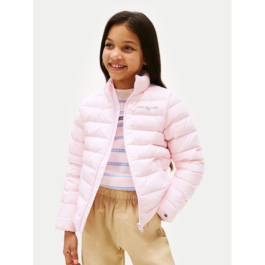 Tommy Hilfiger Kurtka puchowa Essential KS0KS00652 S Różowy Regular Fit ze sklepu MODIVO w kategorii Kurtki dziewczęce - zdjęcie 184623239